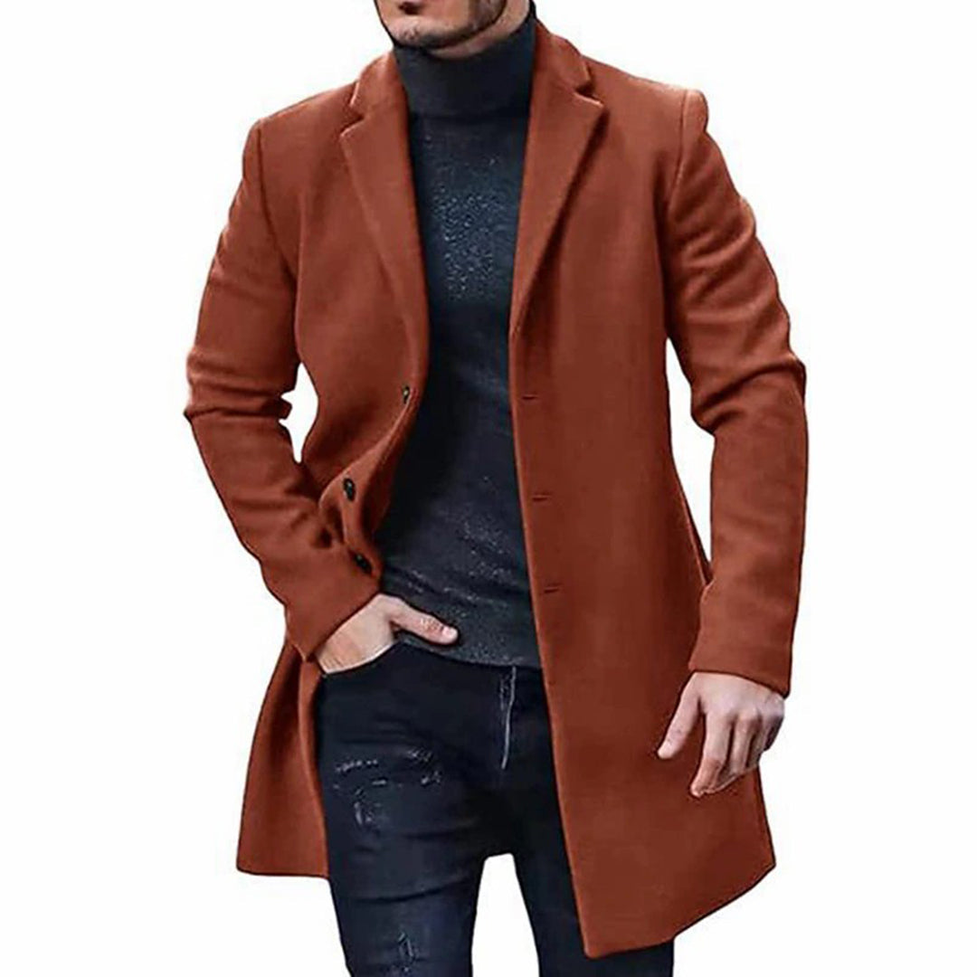 Komfortabel herre vinterjakke i grå. Varm og stilig jakke for menn, ideell for kaldere dager og casual stil.
