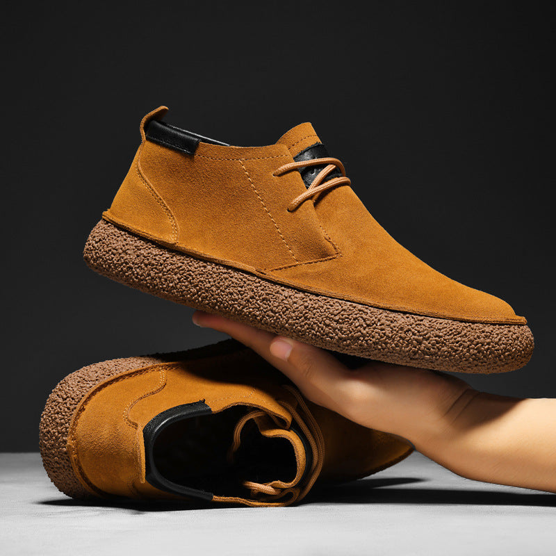 Komfortable og stilige herre loafers, mid-top design med snøring. Perfekt for byvandring.