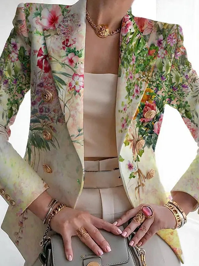 Allsidig dameblazer for vår- og høstsesongen. Perfekt kvinners blazer for lag-på-lag mote og stil.