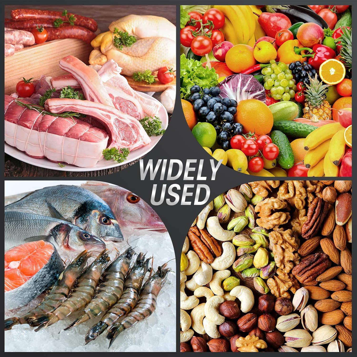 Detaljbilde av vakuumforseglerens integrerte kutter for enkel tilpasning av vakuumposer og effektiv matlagring.