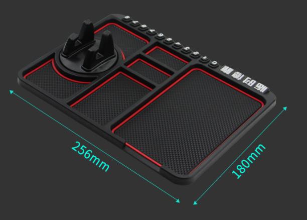 Sikker og praktisk mobilholder for bil, antiskli silikonfeste til dashbord for enkel tilgang.