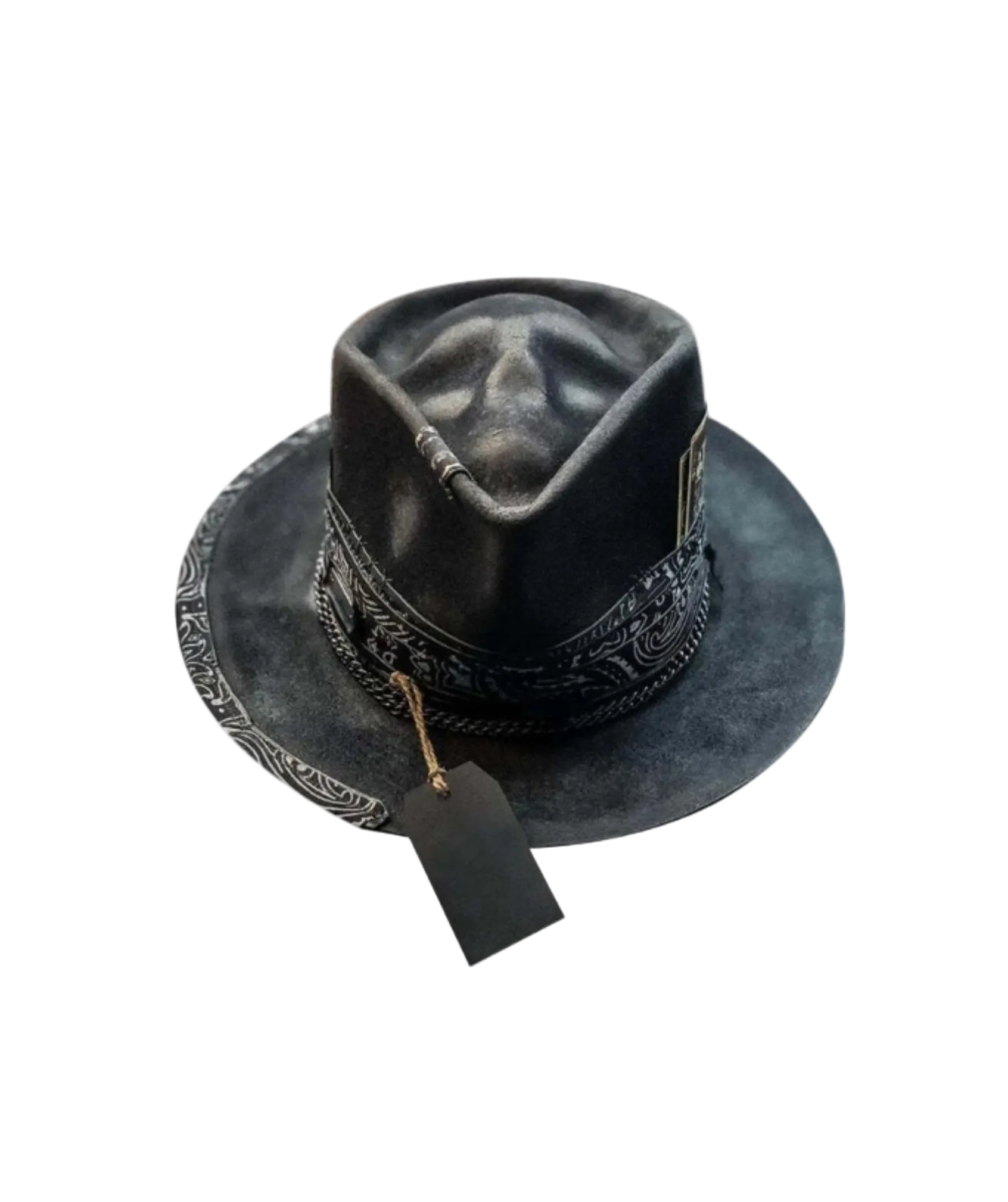 Svart unisex lue med trendy hodeskalledesign. Perfekt tilbehør for en edgy stil og festivalbruk.