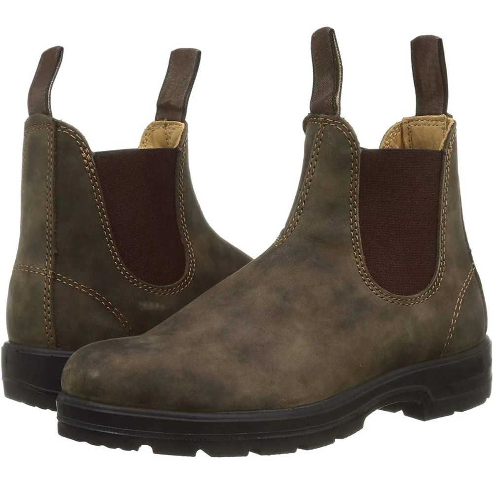 Elegante Chelsea ankelstøvler for unisex i svart, med elastisk sidepanel og robust design.