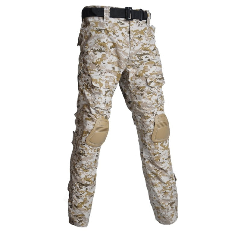 Militærinspirert taktisk bukse for menn, med god passform og funksjonalitet for utendørsbruk.