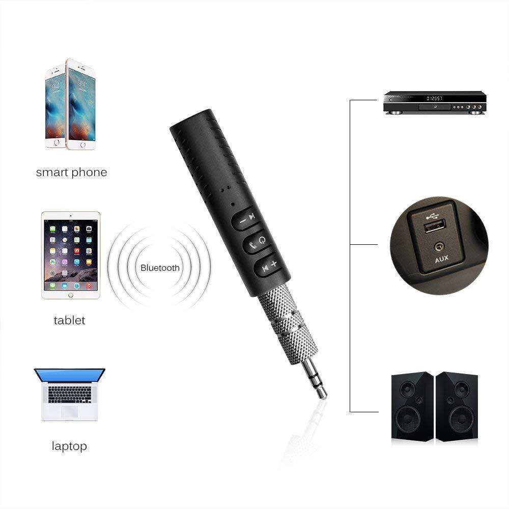 Trådløs Bluetooth adapter med lang batteritid. Lytt til musikk overalt.