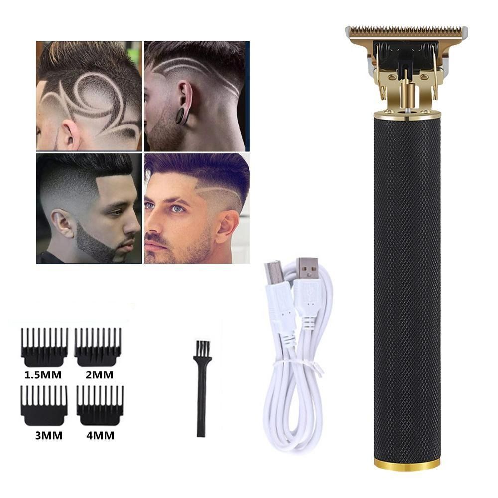 Trådløs Hårtrimmer Pro for menn, perfekt for hårklipp og skjeggtrimming hjemme.