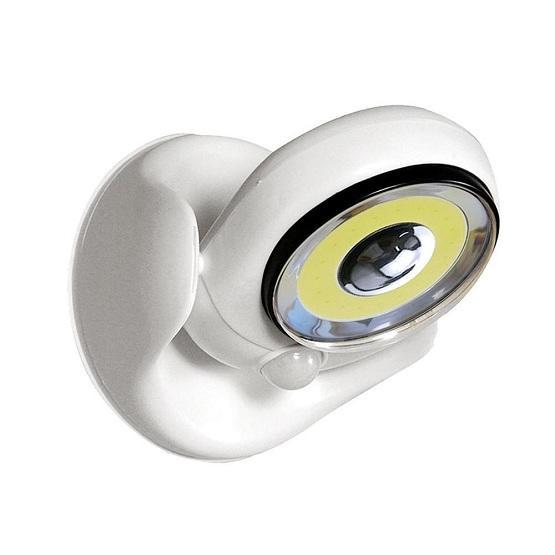 Robust trådløs LED-lampe med bevegelsessensor for pålitelig belysning og økt sikkerhet ute og inne.