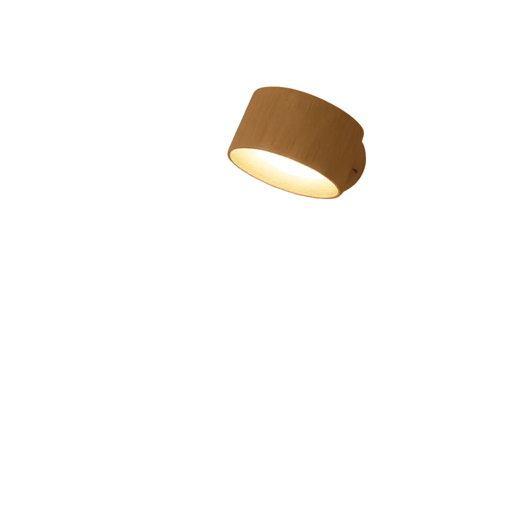 Trådløs vegglampe i nordisk design med fjernkontroll, ideell for moderne stue og soverom.