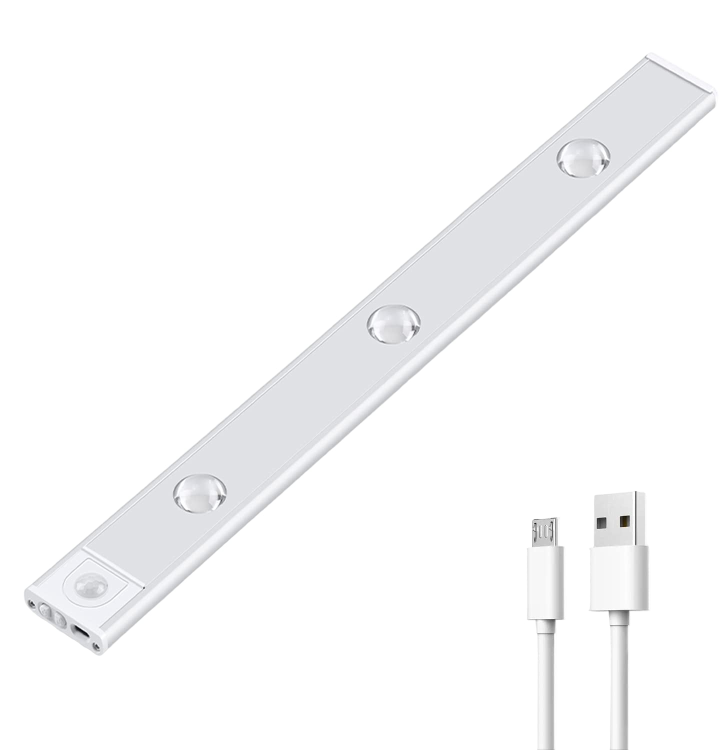 Trådløst LED-lys med bevegelsessensor for smart belysning. Oppladbar, dimbar og perfekt som skaplys.