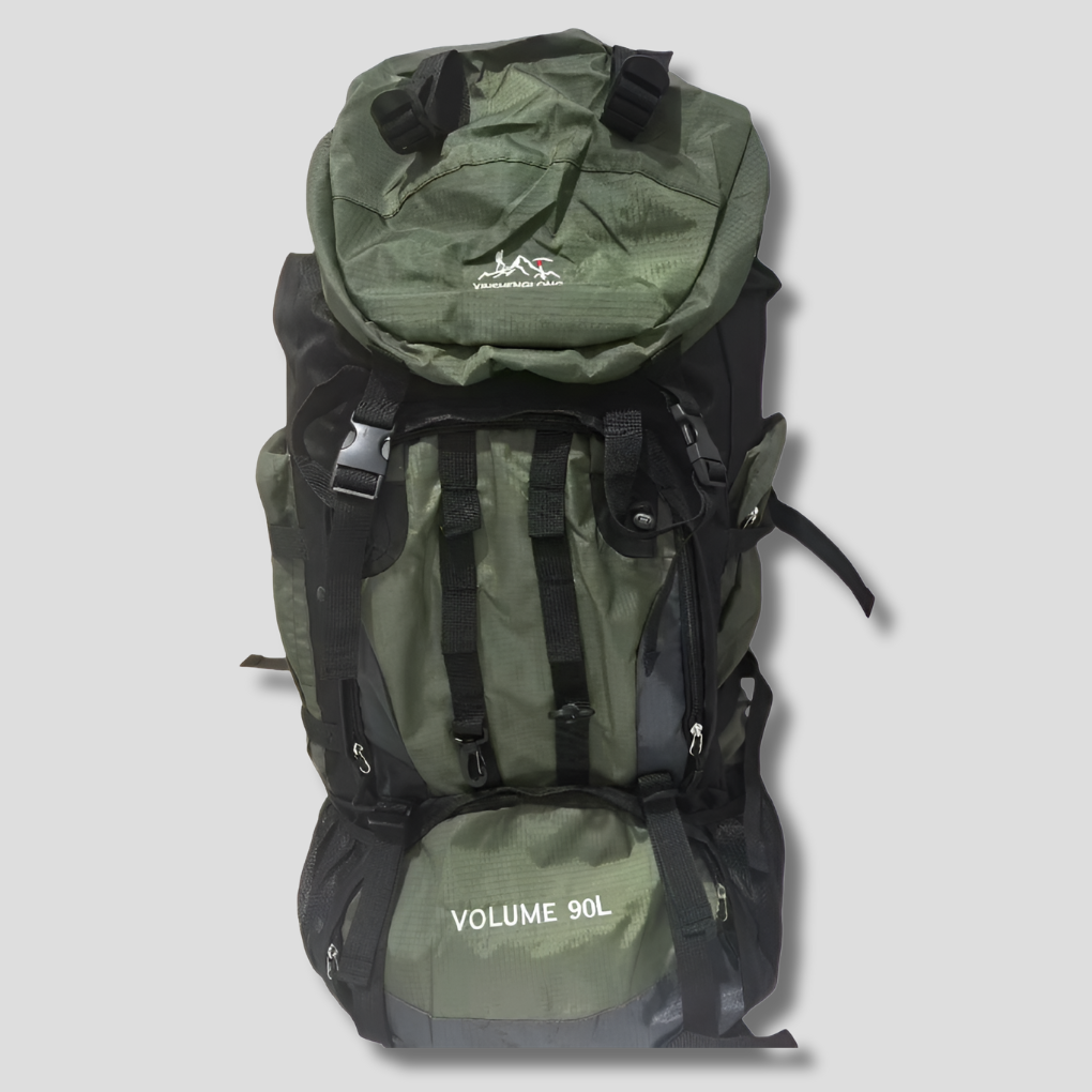 Ultralett vanntett 90L tursekk for eventyr. Ideell ryggsekk for camping, fottur og friluftsliv.