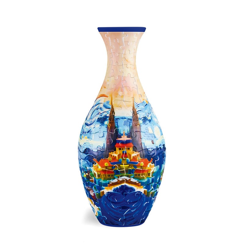 Moderne 3D blomstervase. Kreativt monteringssett for et unikt og stilrent uttrykk i hjemmet.
