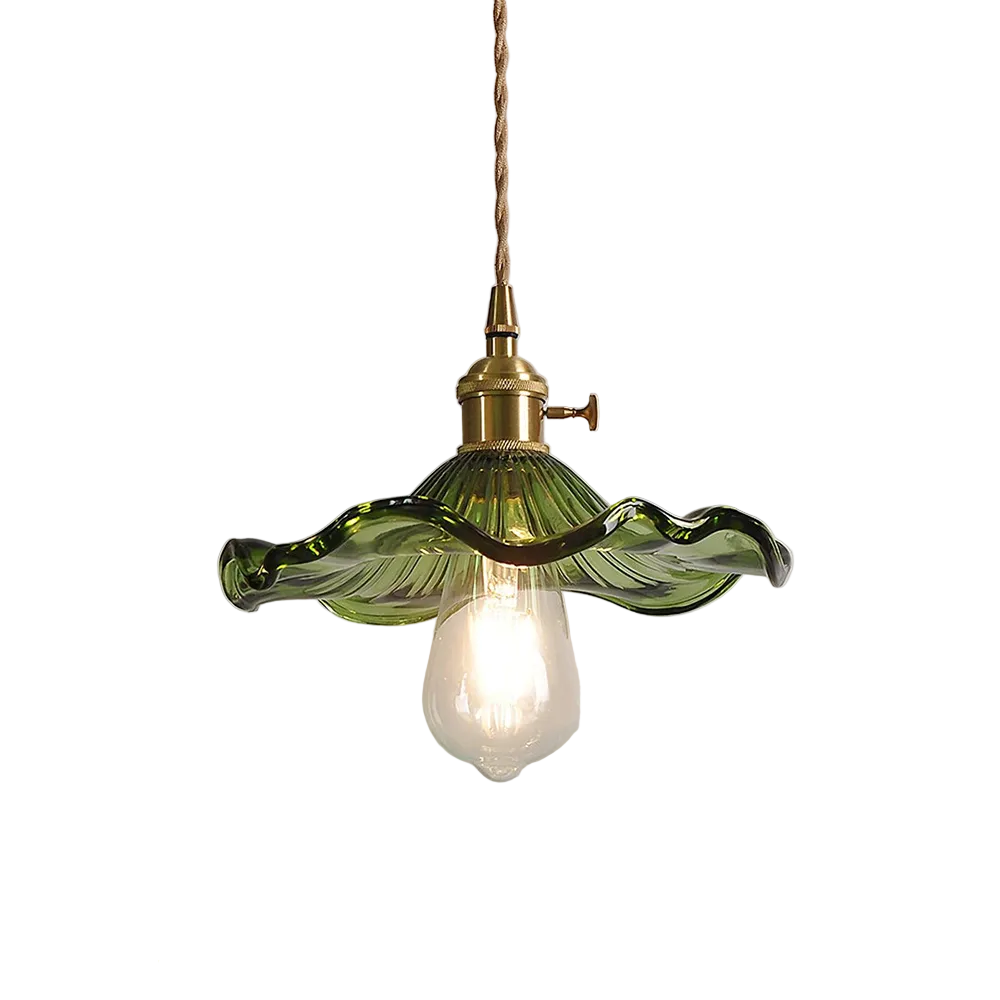Unik pendellampe med hibiskusdesign. Taklampe for moderne hjemmeinnredning og dekorativ belysning.
