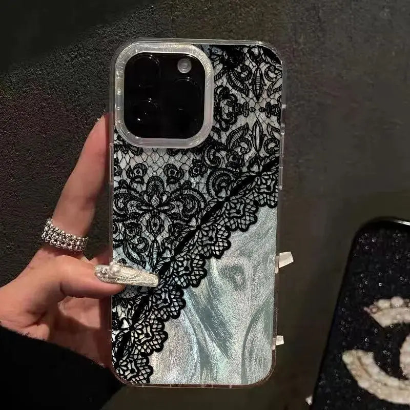 Trendy iPhone deksel med unikt mønster for iPhone 11-17. Støt- og ripebeskyttelse, stilfullt tilbehør.