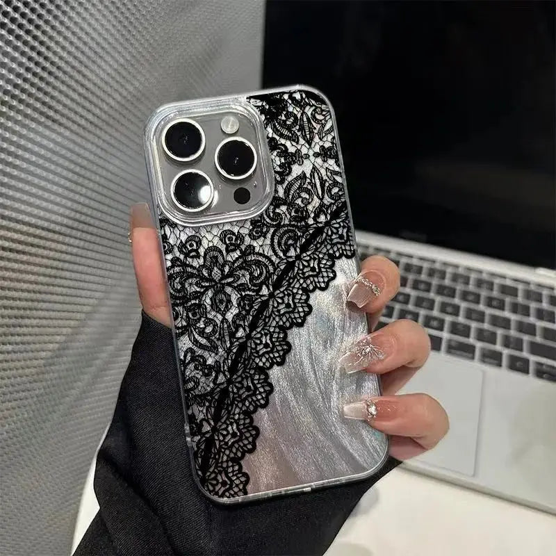 Slitesterkt skall/mobildeksel med unikt design for iPhone 11-17. Optimal telefonbeskyttelse og trendy.
