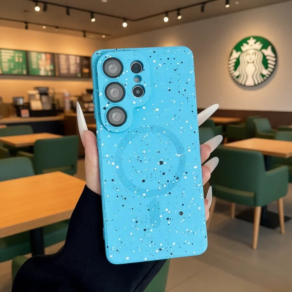 Levende grafitti-mønster mobilcover til Samsung Galaxy, gir både stil og sikkerhet.