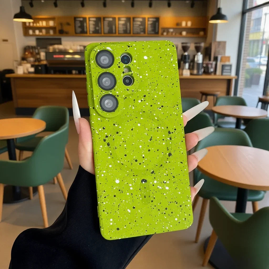 Slitesterkt grafitti mobildeksel til Samsung Galaxy, unikt i design og beskyttende.