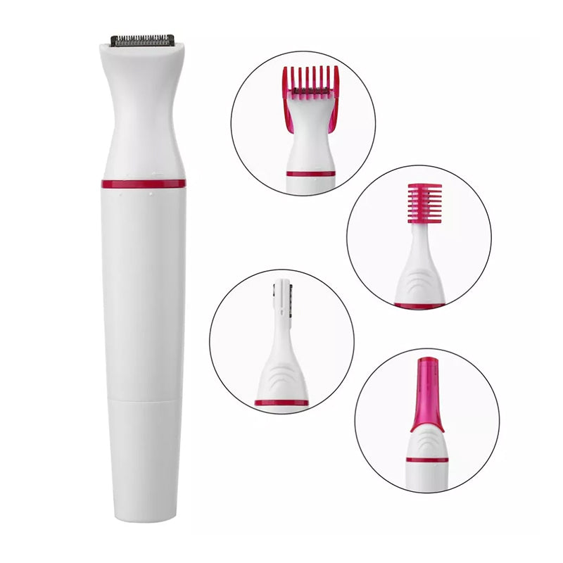 Trådløs 5-i-1 epilator for unisex kroppspleie. Langvarig batteri for effektiv og komfortabel hårfjerning.