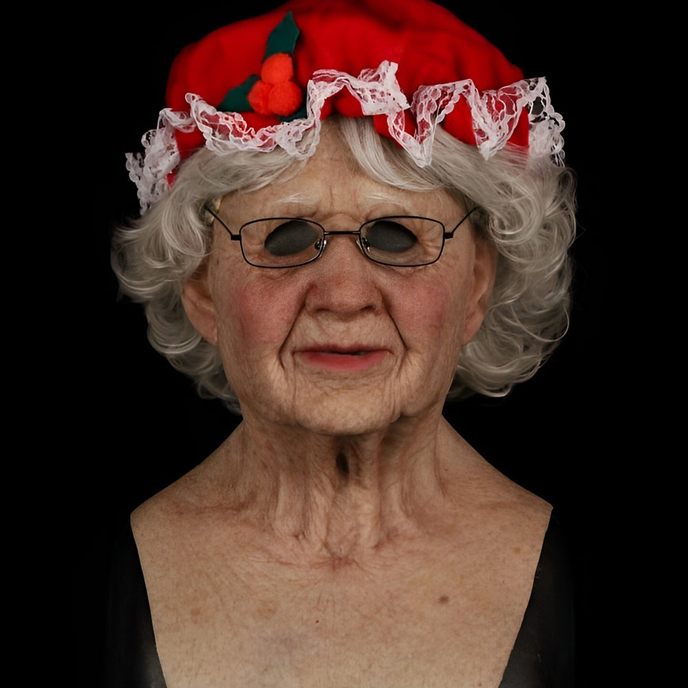 Gummi ansiktsmaske som passer til enhver temafest eller maskerade.