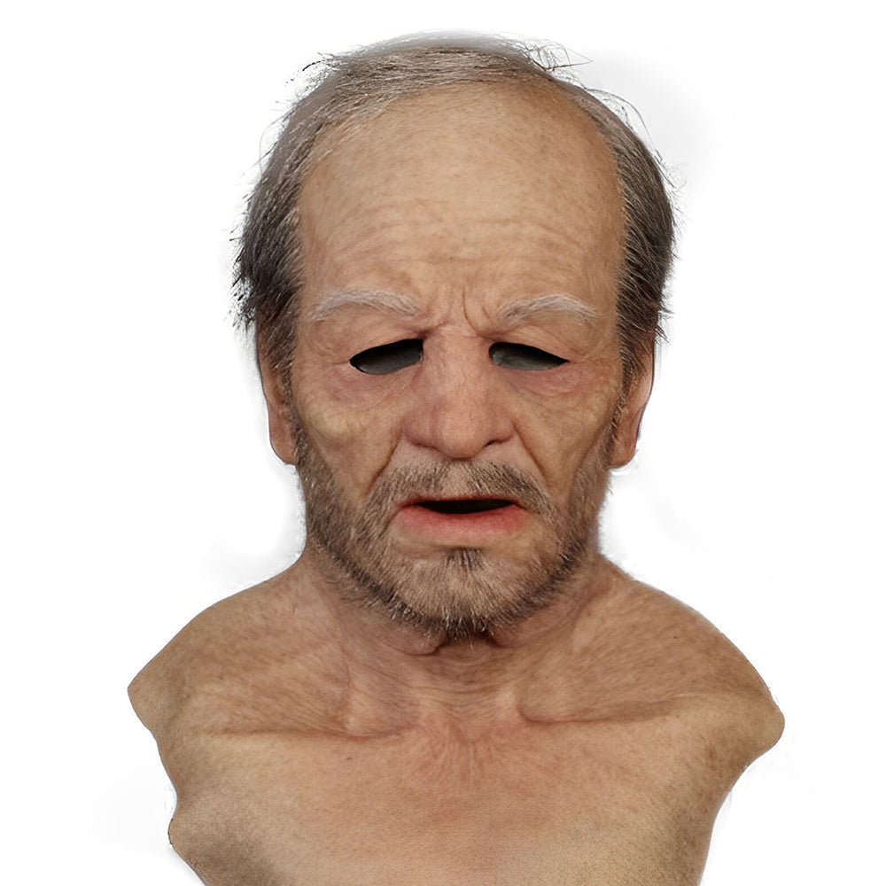 Realistisk ansiktsmaske for Halloween, maskerade og rollespill.