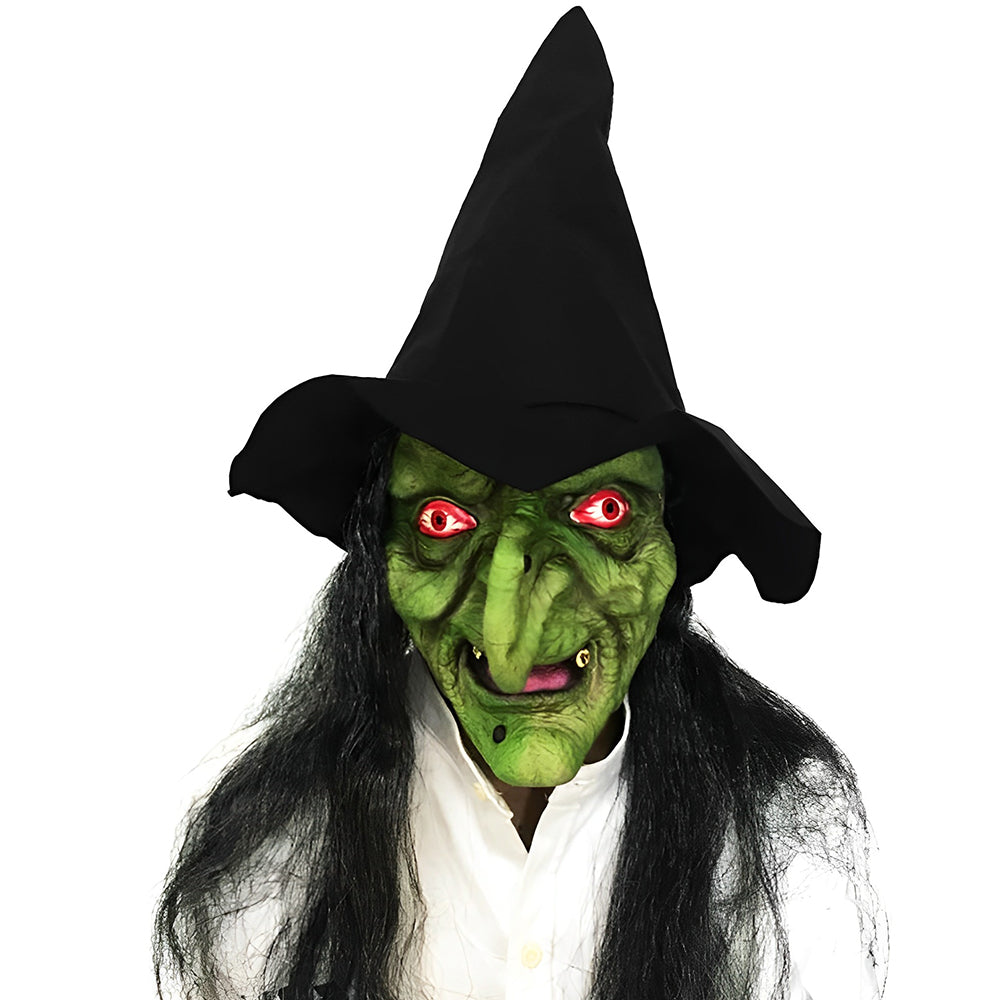 Gummi ansiktsmaske for enkel utkledning til Halloween og temafest.