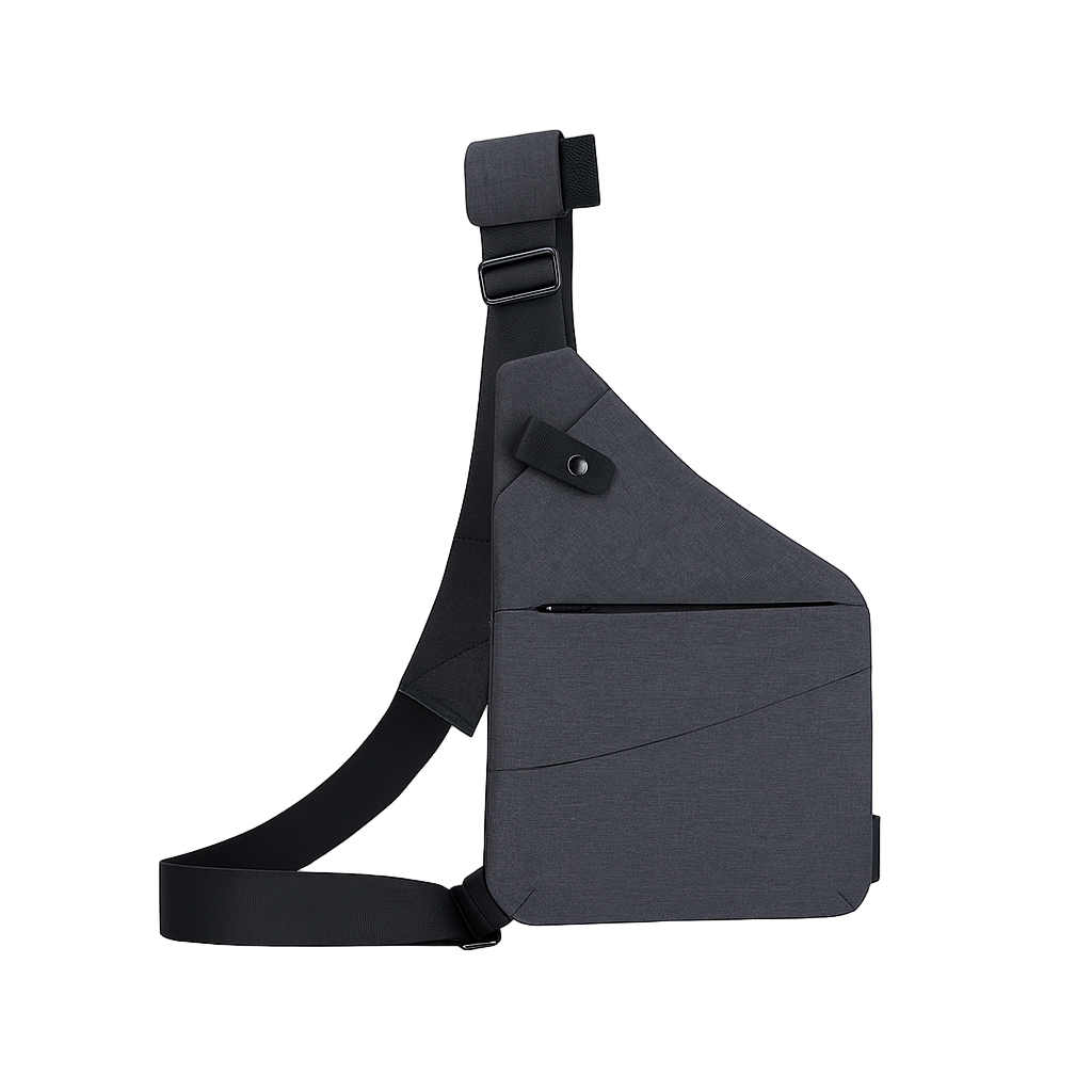 Unisex anti-tyveri skulderveske for trygge reiser og sikker hverdagsbruk. Kompakt og funksjonell.