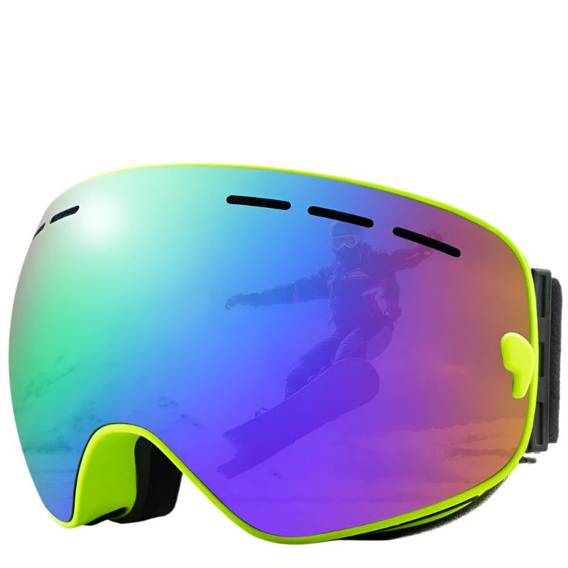Unisex vinterbriller med dobbeltlags antidugg, gir komfort og beskyttelse mot UV-stråler under snøsport.