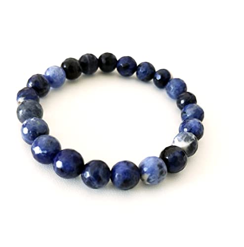 Unisex armbånd med natursteinperler. Elegante smykker for kvinner og menn, gir balanse.