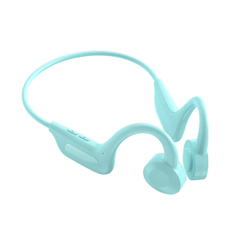 Unisex Bluetooth sportshodetelefoner, benledning for sikker lyd, perfekt for gym.