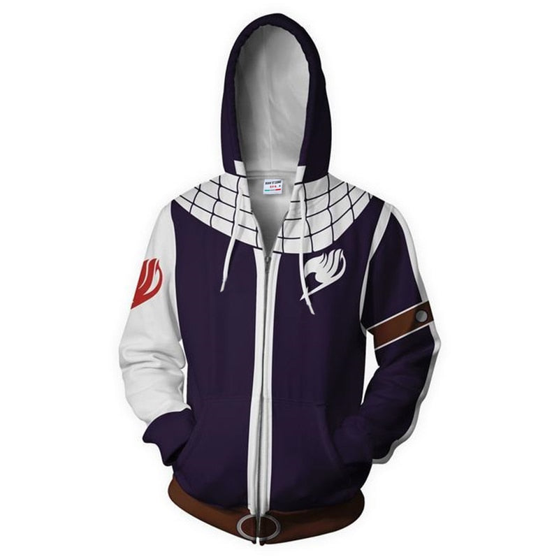 Komfortabel Fairy Tail hettegenser for menn og kvinner, ideell for casual streetstyle.