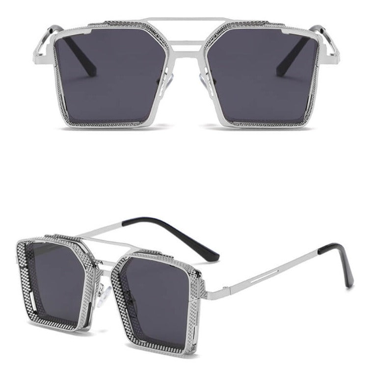 Firkantede unisex solbriller for motebevisste, lettvekt og UV-sikker design.