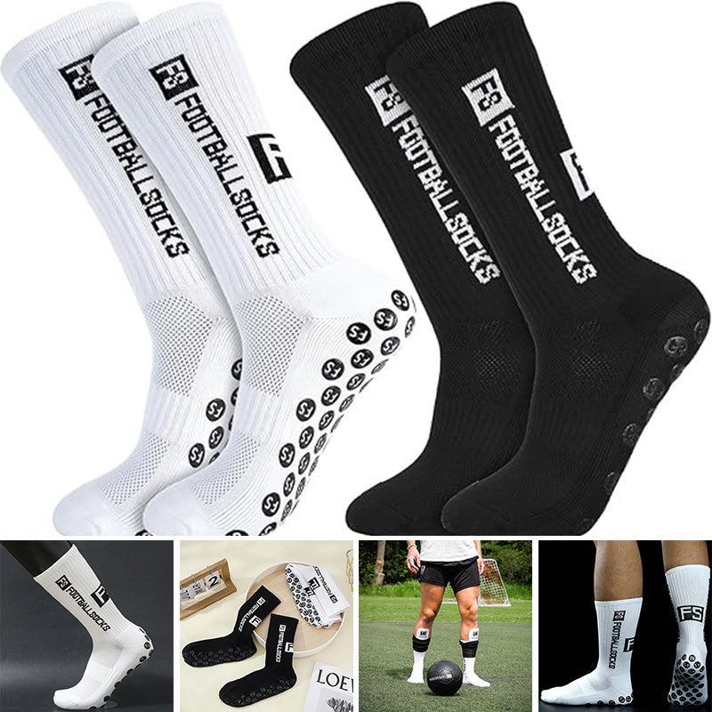 Ergonomiske grep sokker for unisex fotballspillere, sikrer grep, stabilitet og komfort.