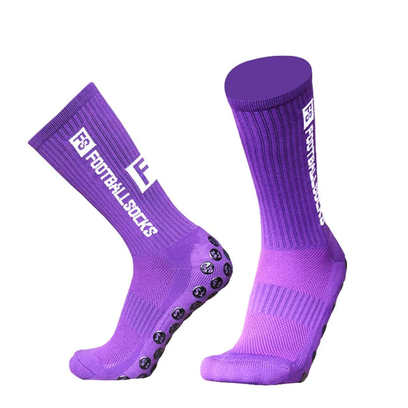 Innovative unisex fotballsokker med sklisikker såle for bedre ballkontroll og fotgrep.