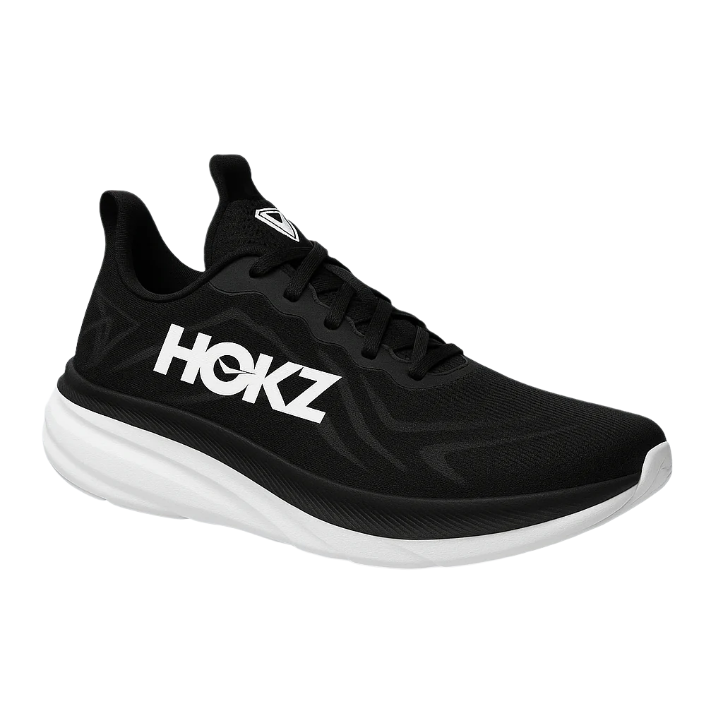 Unisex lette mesh joggesko i svart, pustende og komfortable for sport og trening.