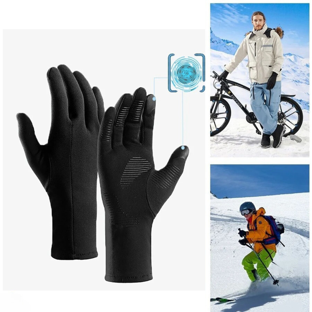 Pustende og varme lettvekts unisex vinterhansker, designet for løping og komfortabel utendørstrening.