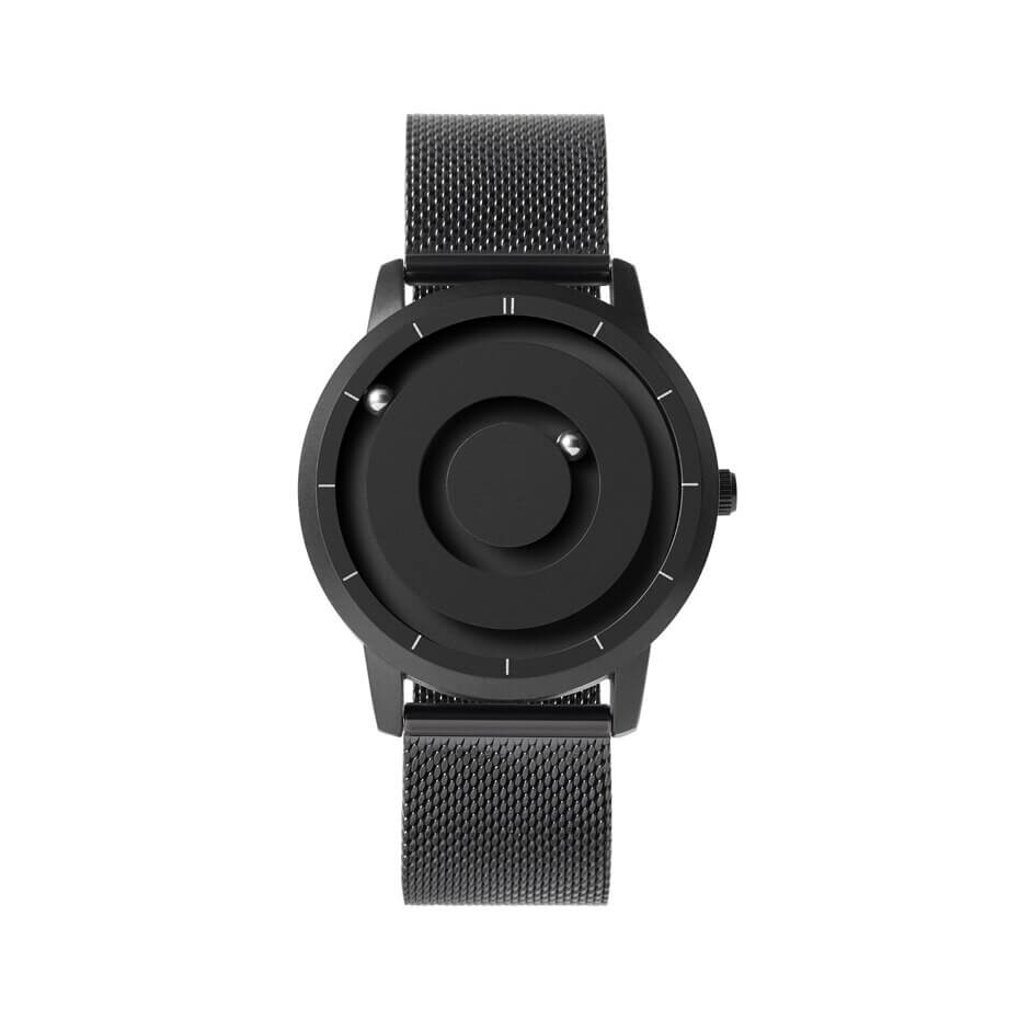 Unisex magnetisk klokke med stilig, innovativ design. Unik tidsvisning for herre & dame.