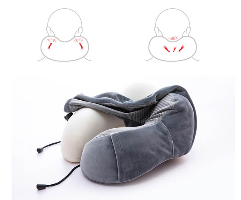 Praktisk reisetilbehør: Memory foam nakkepute som gir solid støtte og avslapning for nakken.