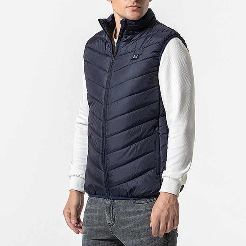 Ergonomisk unisex varm vest, designet for bevegelse og varme i vinter.