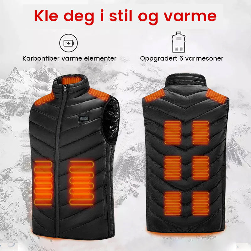 Vintervest med varme for menn og kvinner, perfekt for kalde dager.