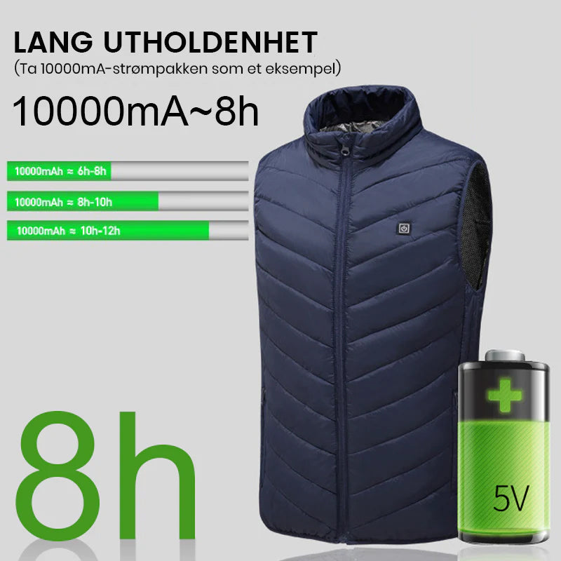 Varm unisex vest, et must for vinteraktiviteter og kalde forhold.