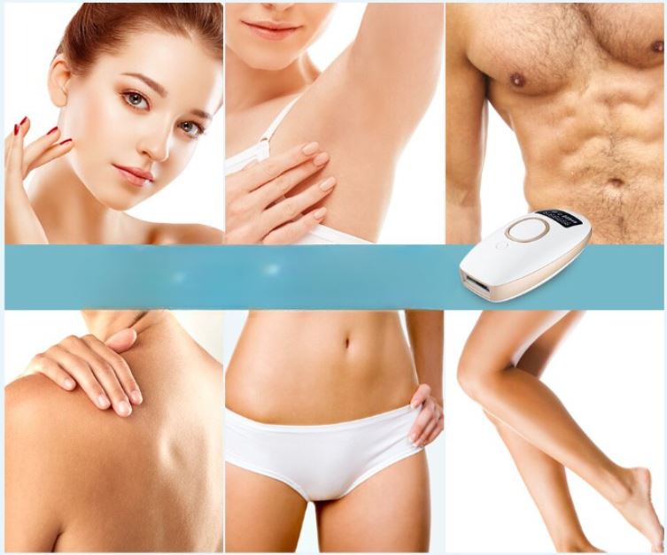 Moderne permanent epilator for unisex hårfjerning. Gir glatt hud over tid, ideell for kroppspleie.