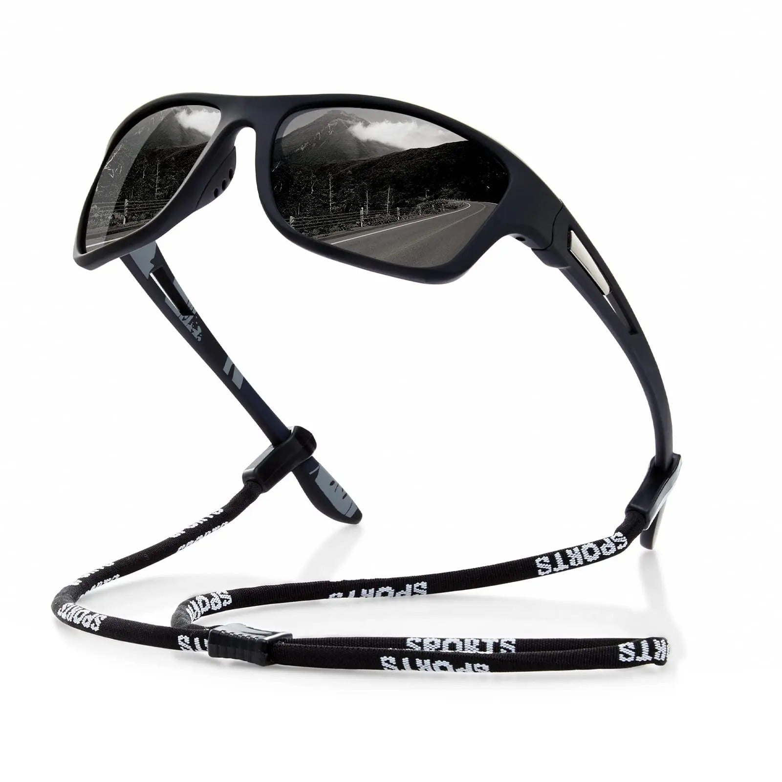 Lettvekt unisex polariserte solbriller for sport og aktiv livsstil. Gir blendingfri UV400-beskyttelse.