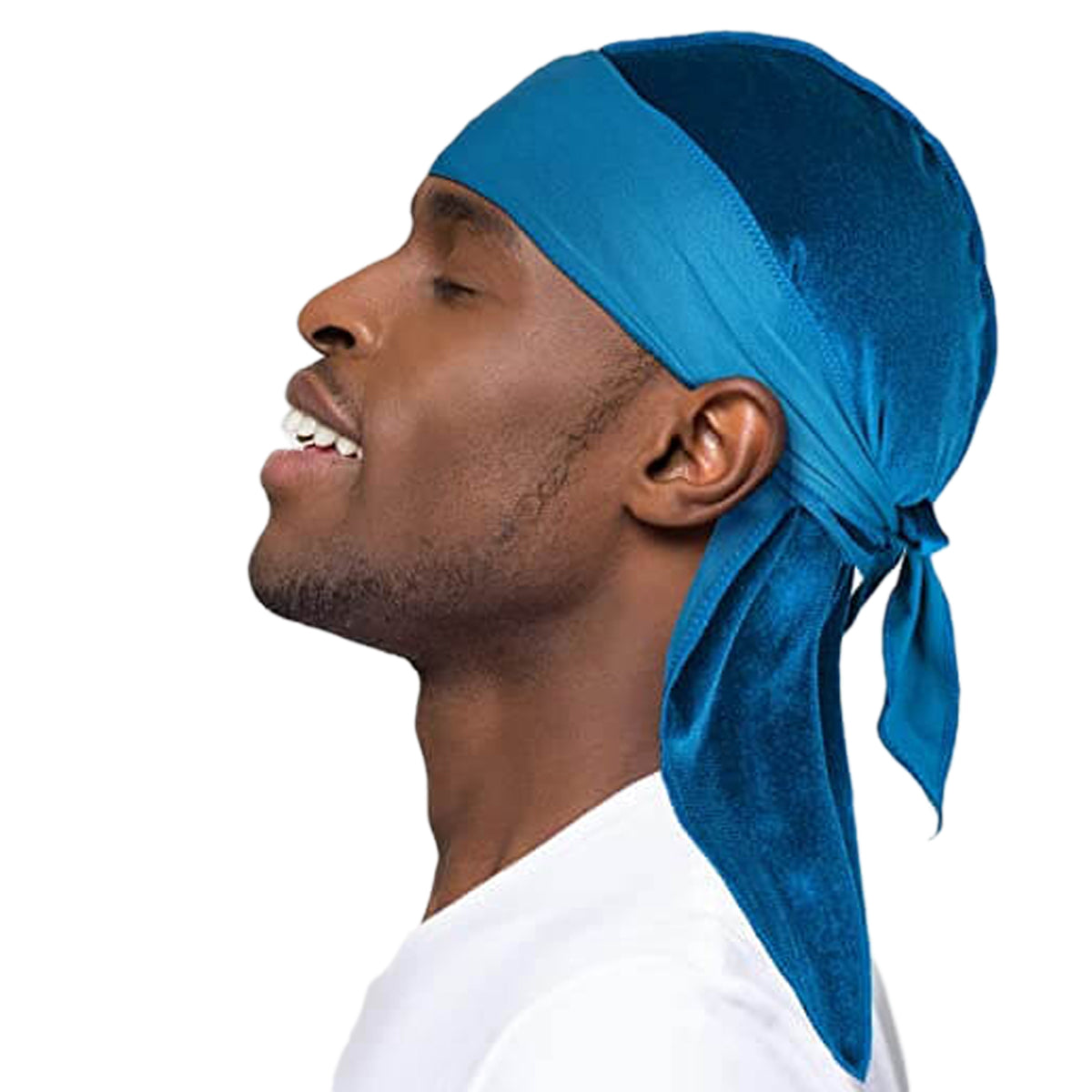 Unisex pustende fløyel durag for perfekte bølger og stilig hårstyling.