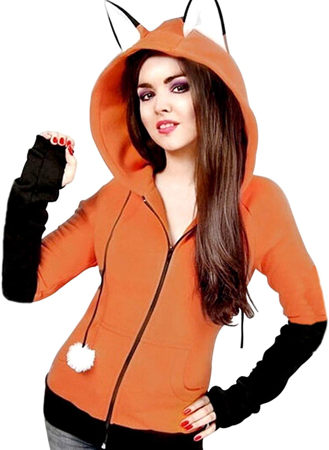 Unisex rev øre hettegenser, myk og komfortabel for hverdag og fritid. Leken stil for alle.
