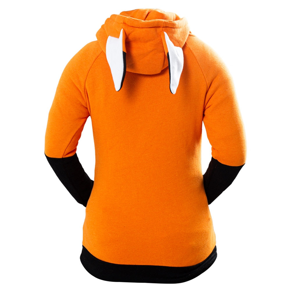 Komfortabel unisex hettegenser i mykt stoff med reveører. Ideell for avslapning og fritid.