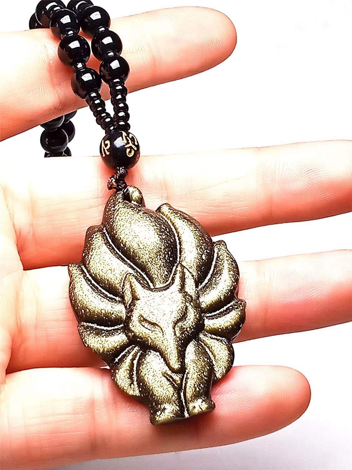Unisex Reveånd amulett for lykke, beskyttelse og visdom. Spirituelt smykke med kraft.