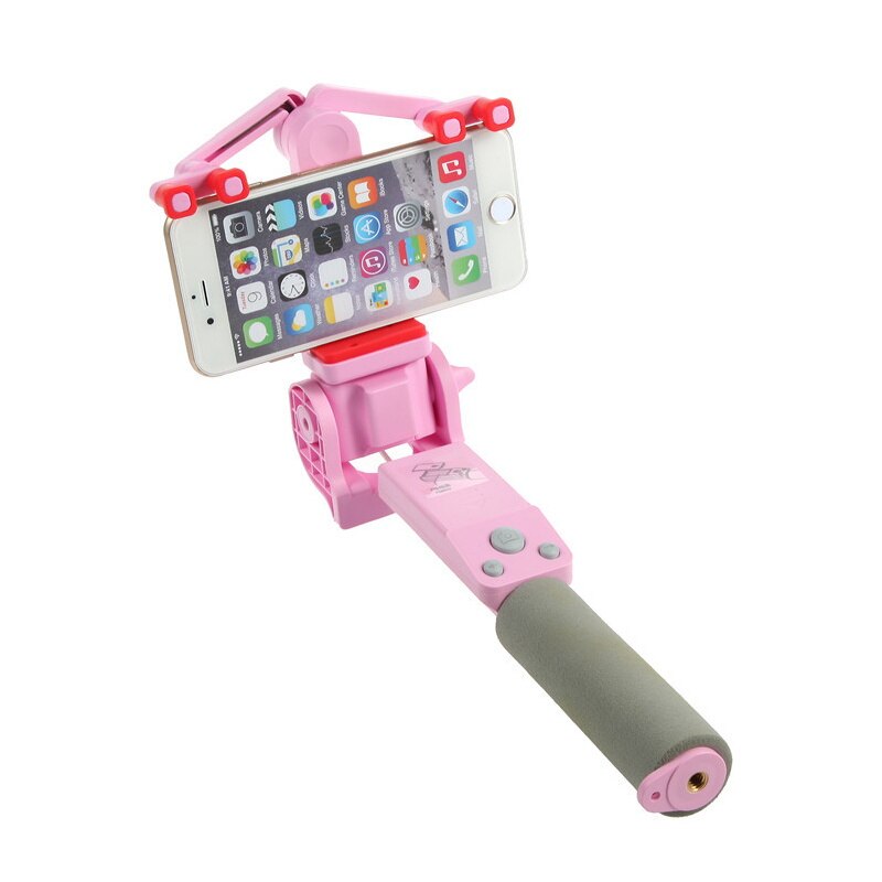 Optimal for gruppebilder: 360° roterende selfie-pinne med trådløs Bluetooth-fjernkontroll.