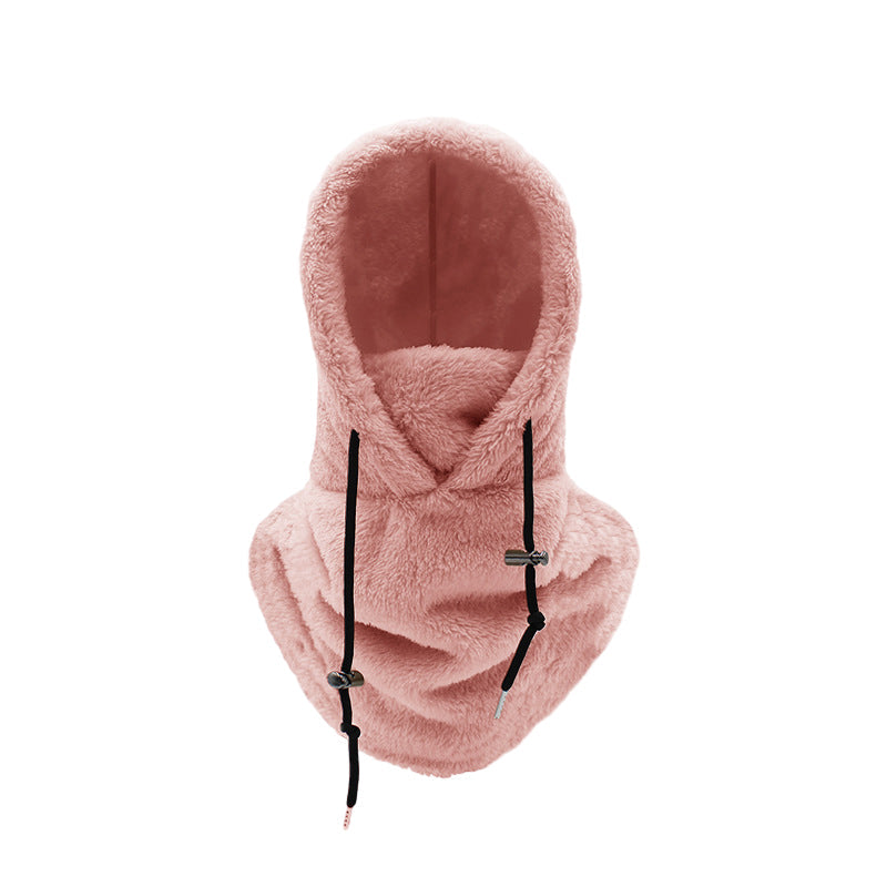 Myk sherpa fleece skimaske og hette i ett, ideell for kaldt vær.