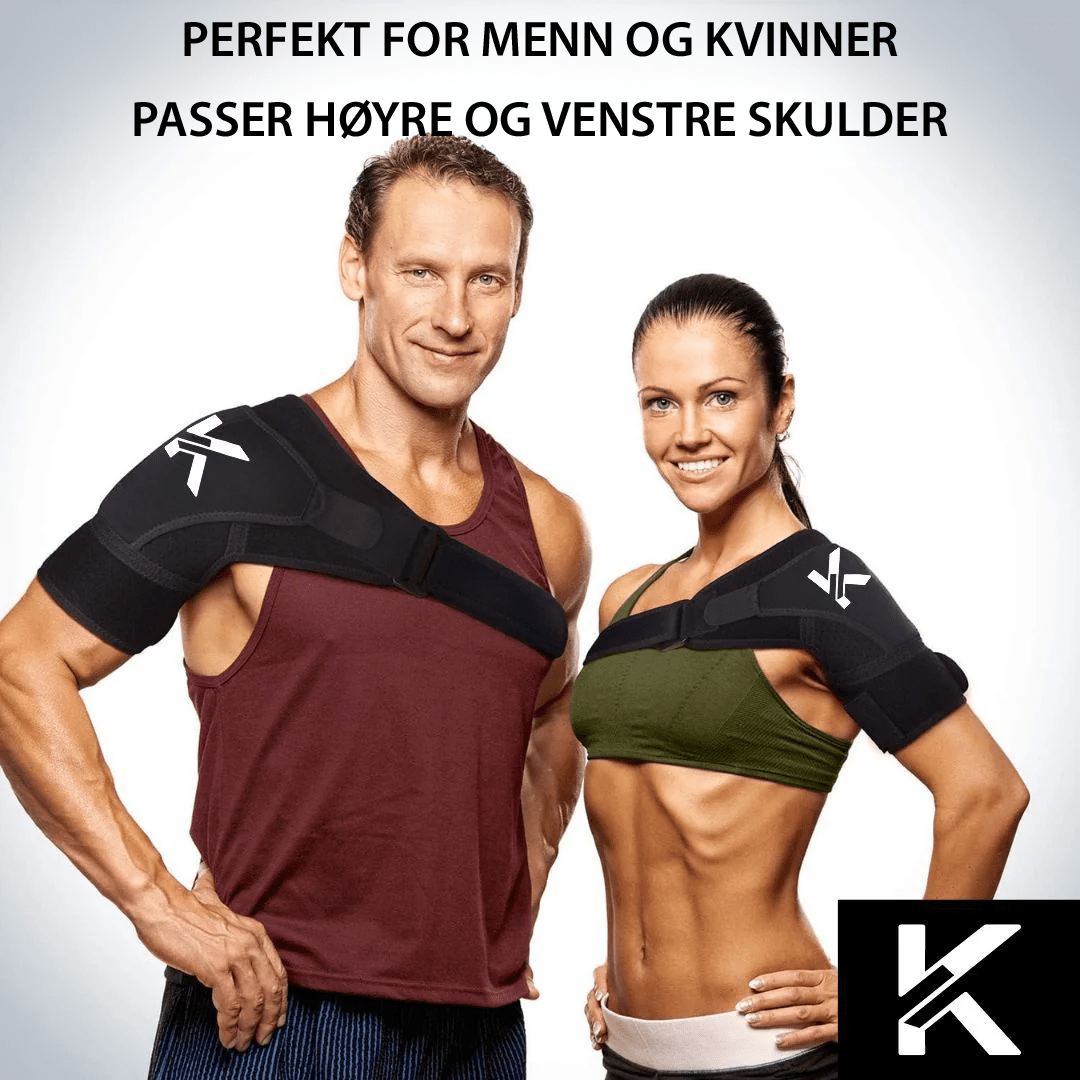 Unisex skulderbrace for sport, skadeforebygging og rask restitusjon. Gir stabil kompresjon og komfortabel støtte.