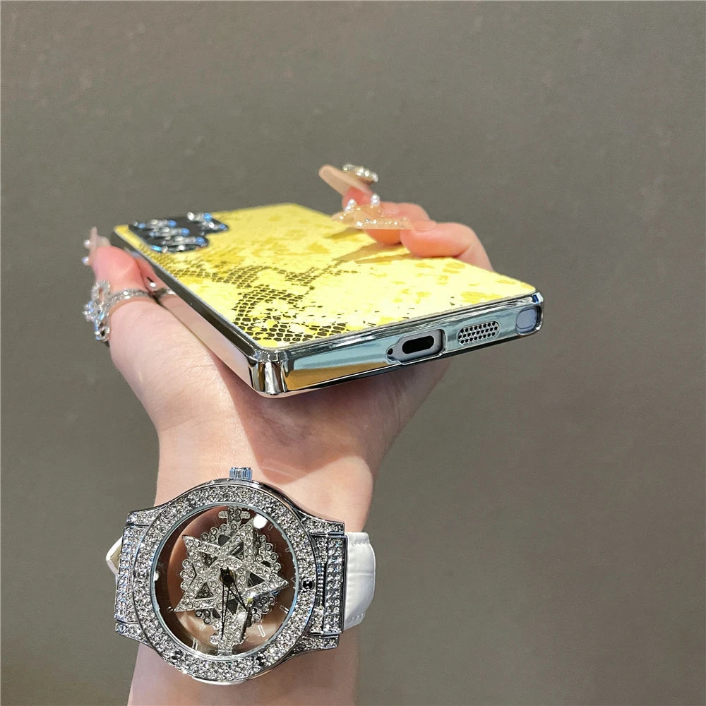 Slangeskinn telefondeksel til Samsung Galaxy S25 Ultra. Fargede deksler med unikt mønster for optimal beskyttelse.