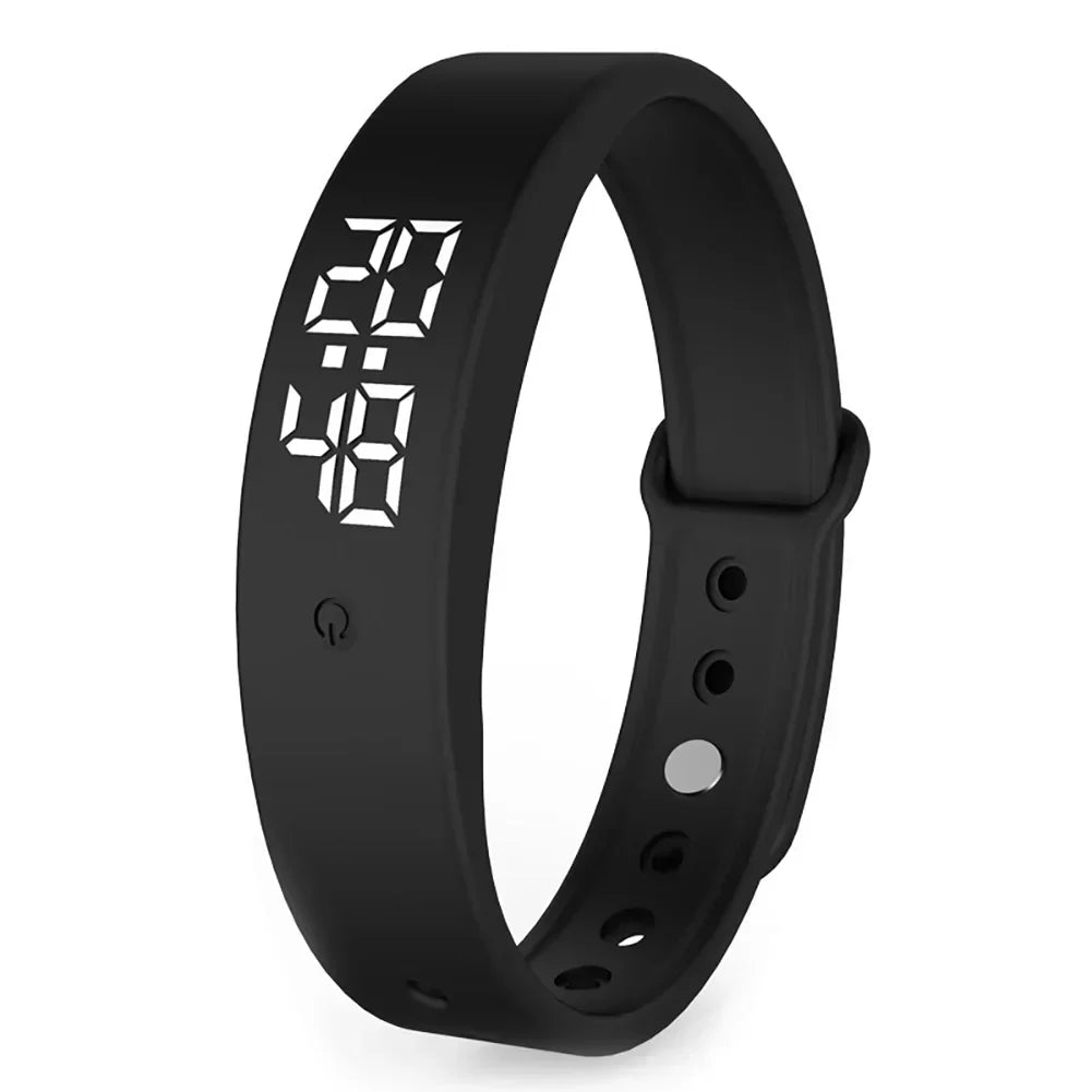 Unisex smartklokke med vanntett design, vibrasjonsalarm og aktivitetsmåler for daglig bruk.